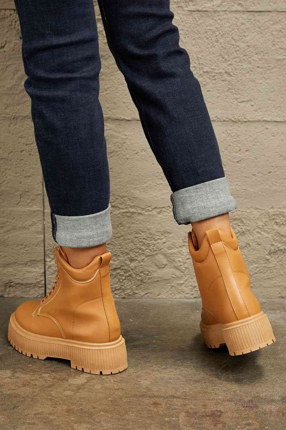 East Lion Corp Platform Combat Boots - lolaluxeshop