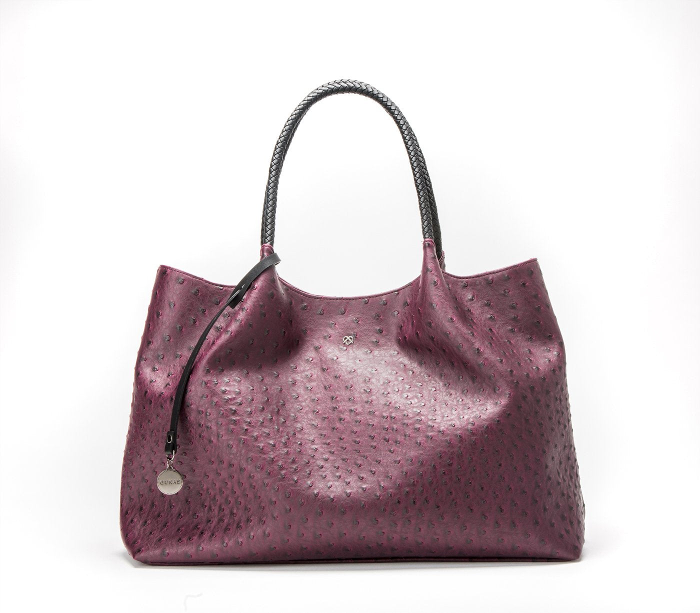 Naomi - Cherry Vegan Leather Tote Bag - LOLA LUXE