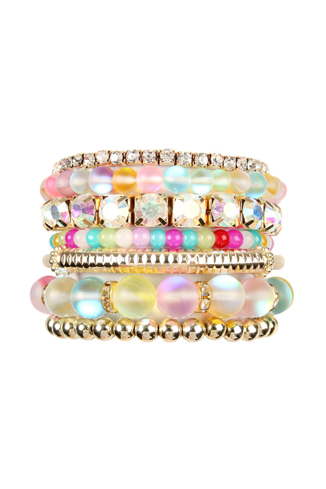 Mermaid Glass Stretch Bracelet - LOLA LUXE