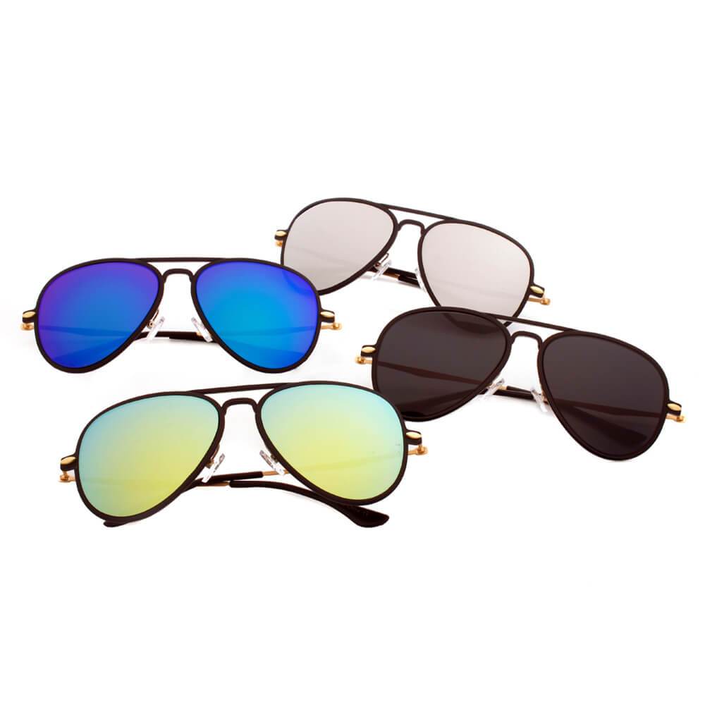 DURHAM | Unisex Mirrored Aviator Fashion Sunglasses - lolaluxeshop