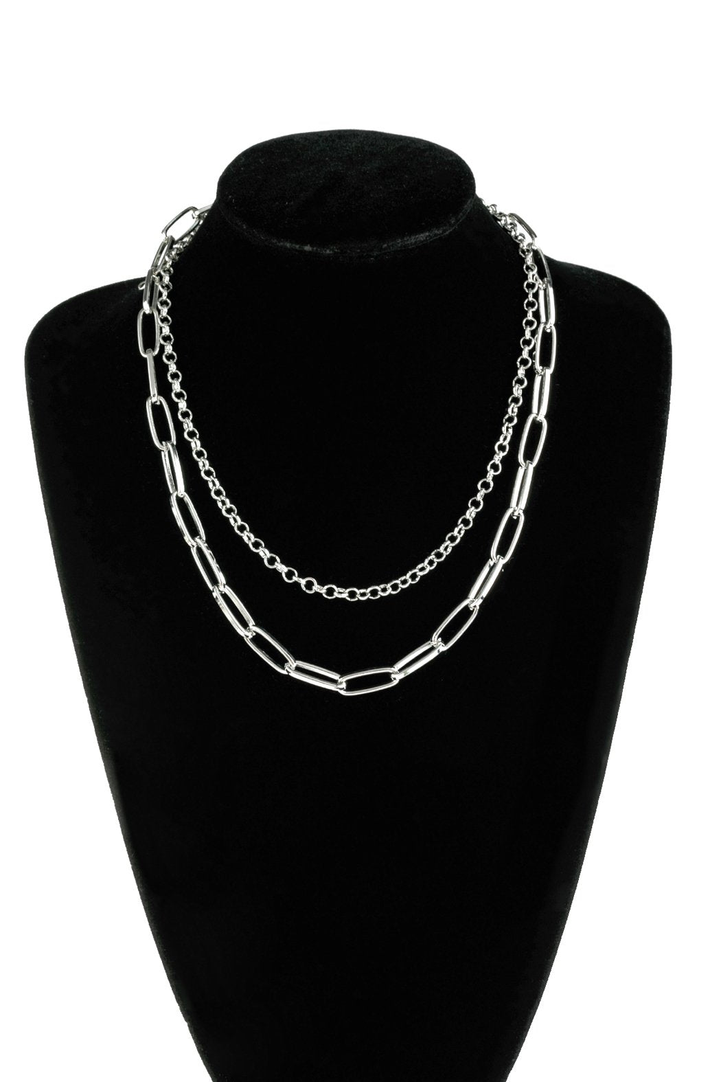 Hdn2973 - Multiline Chain Necklace - LOLA LUXE