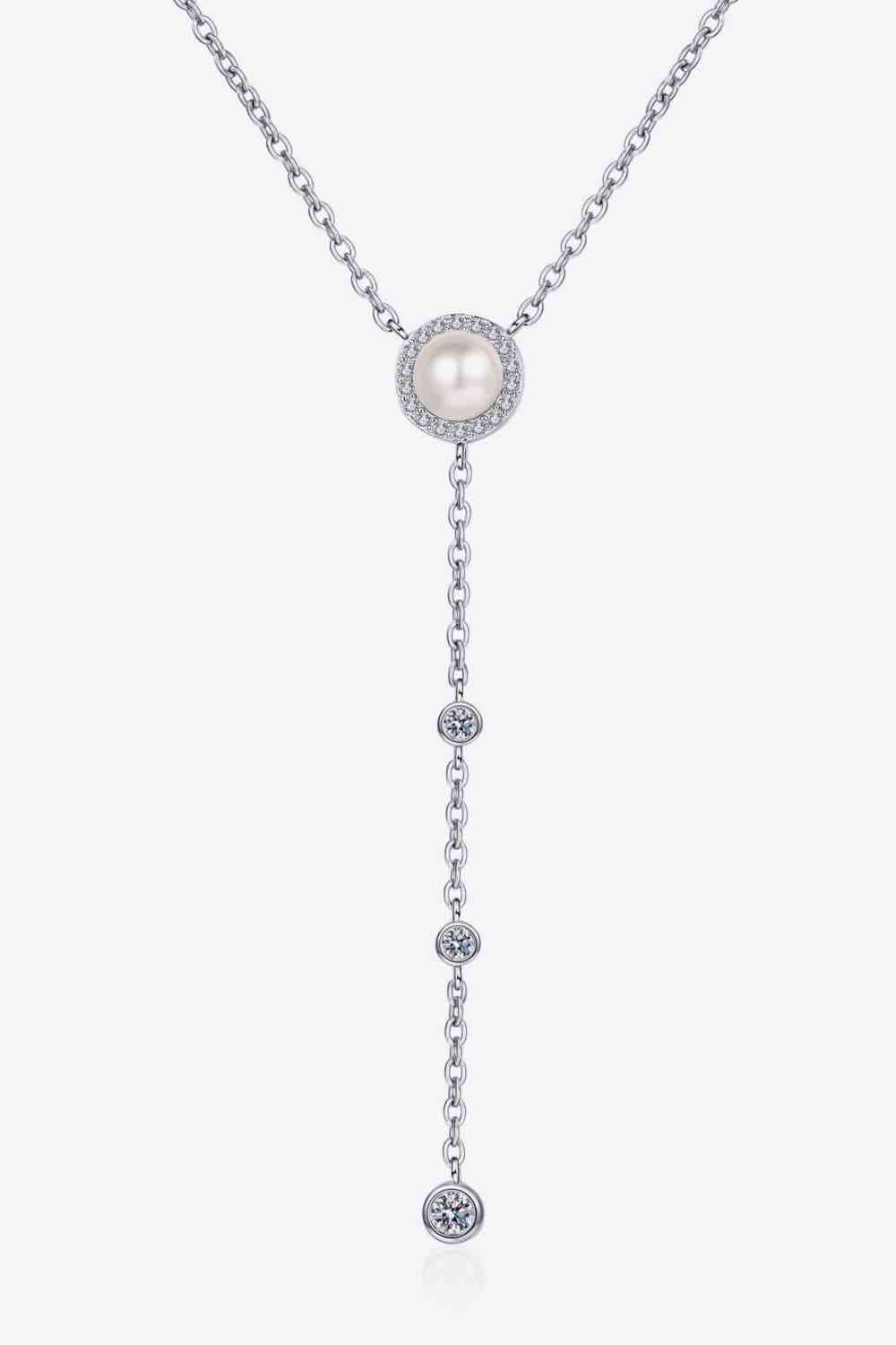 Moissanite Rhodium-Plated Necklace - lolaluxeshop