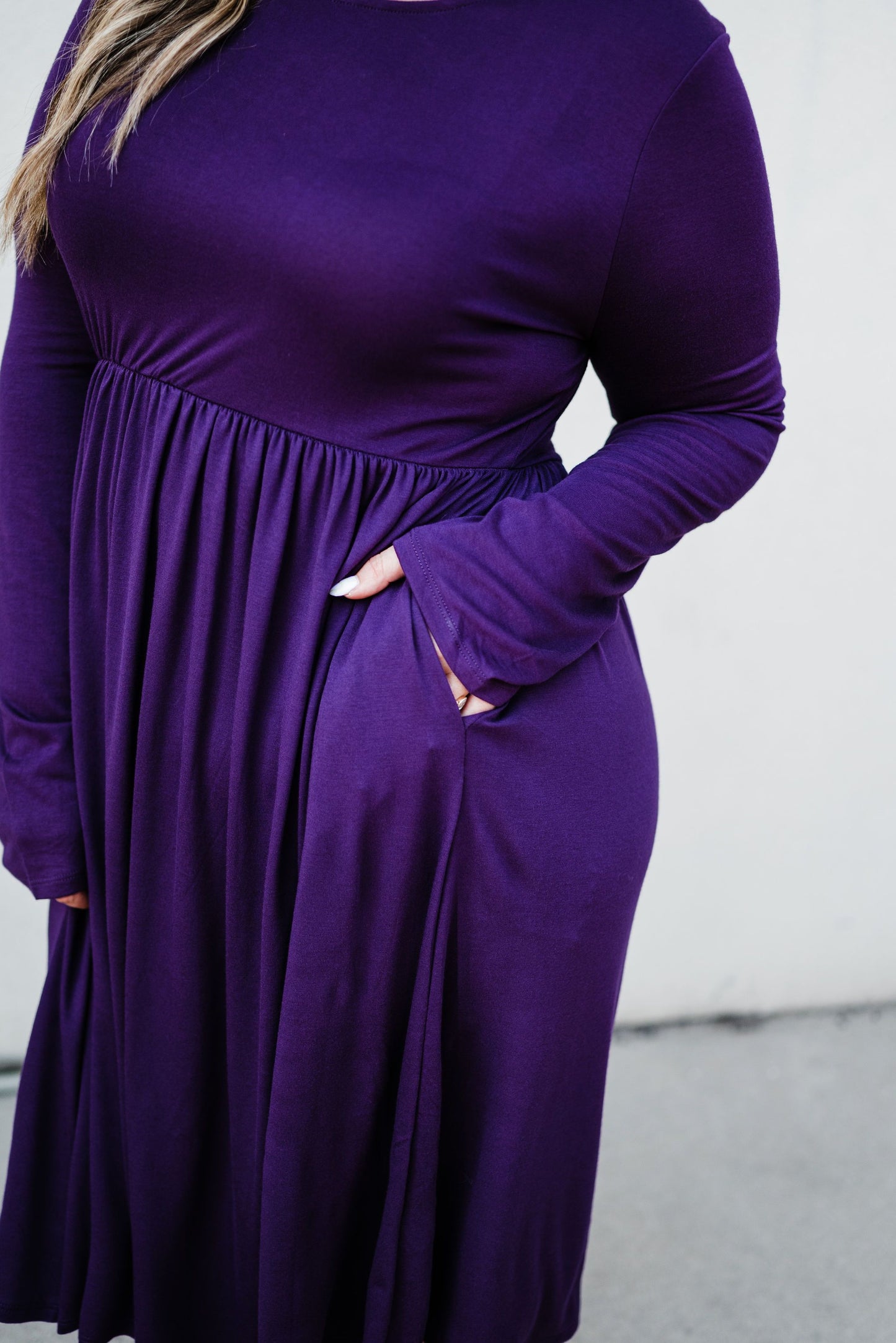 Be Chic Dress- Purple - LOLA LUXE