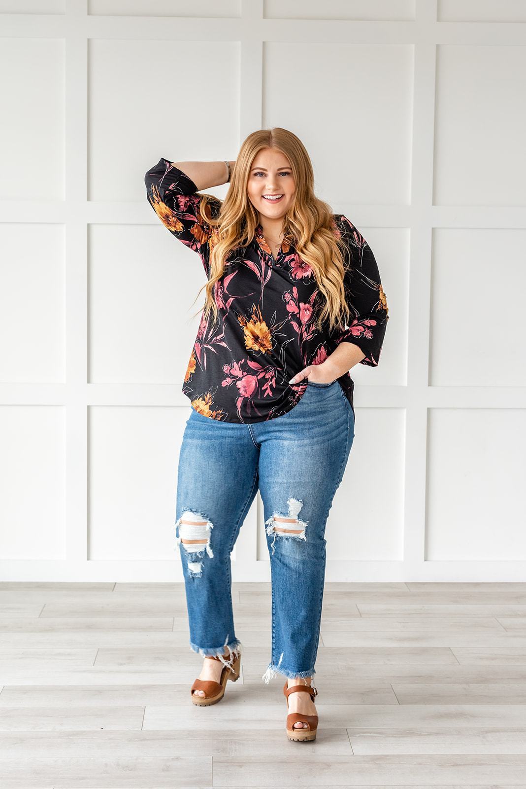 Lift My Spirits Floral Top - LOLA LUXE