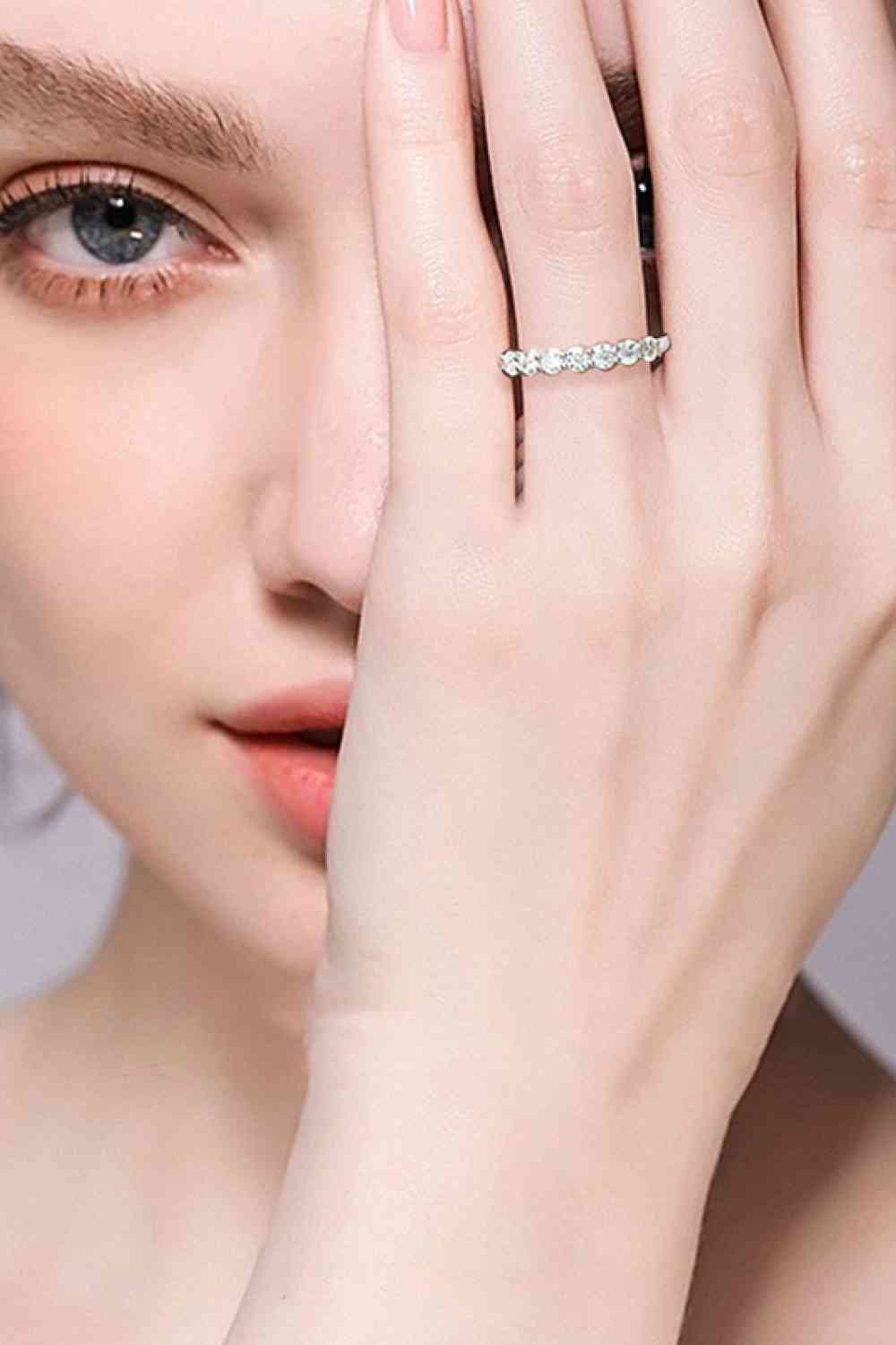 Can't Stop Your Shine Moissanite Platinum-Plated Ring - lolaluxeshop