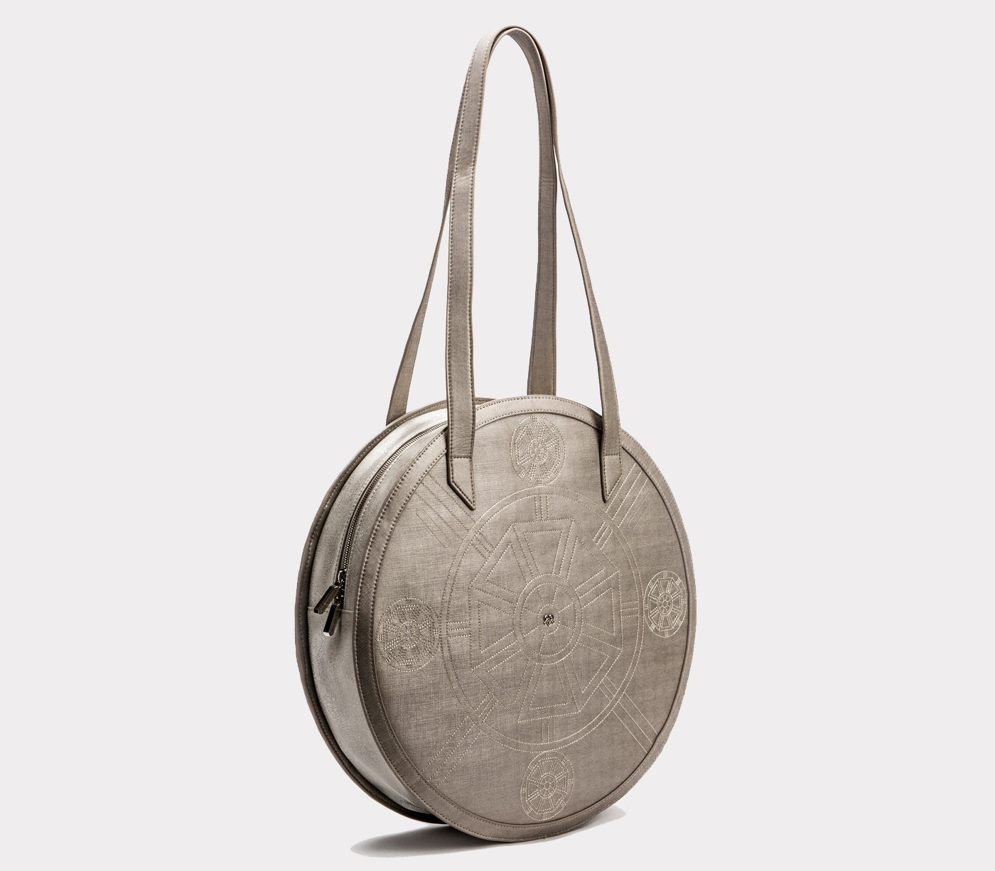 Meghan - Silver Vegan Tote Bags - LOLA LUXE