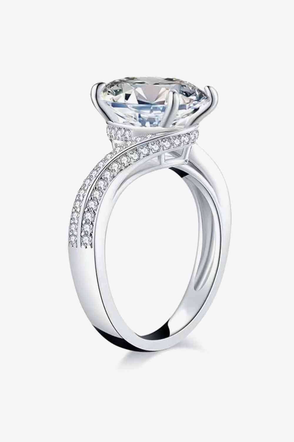 3 Carat Moissanite Side Stone Ring - lolaluxeshop