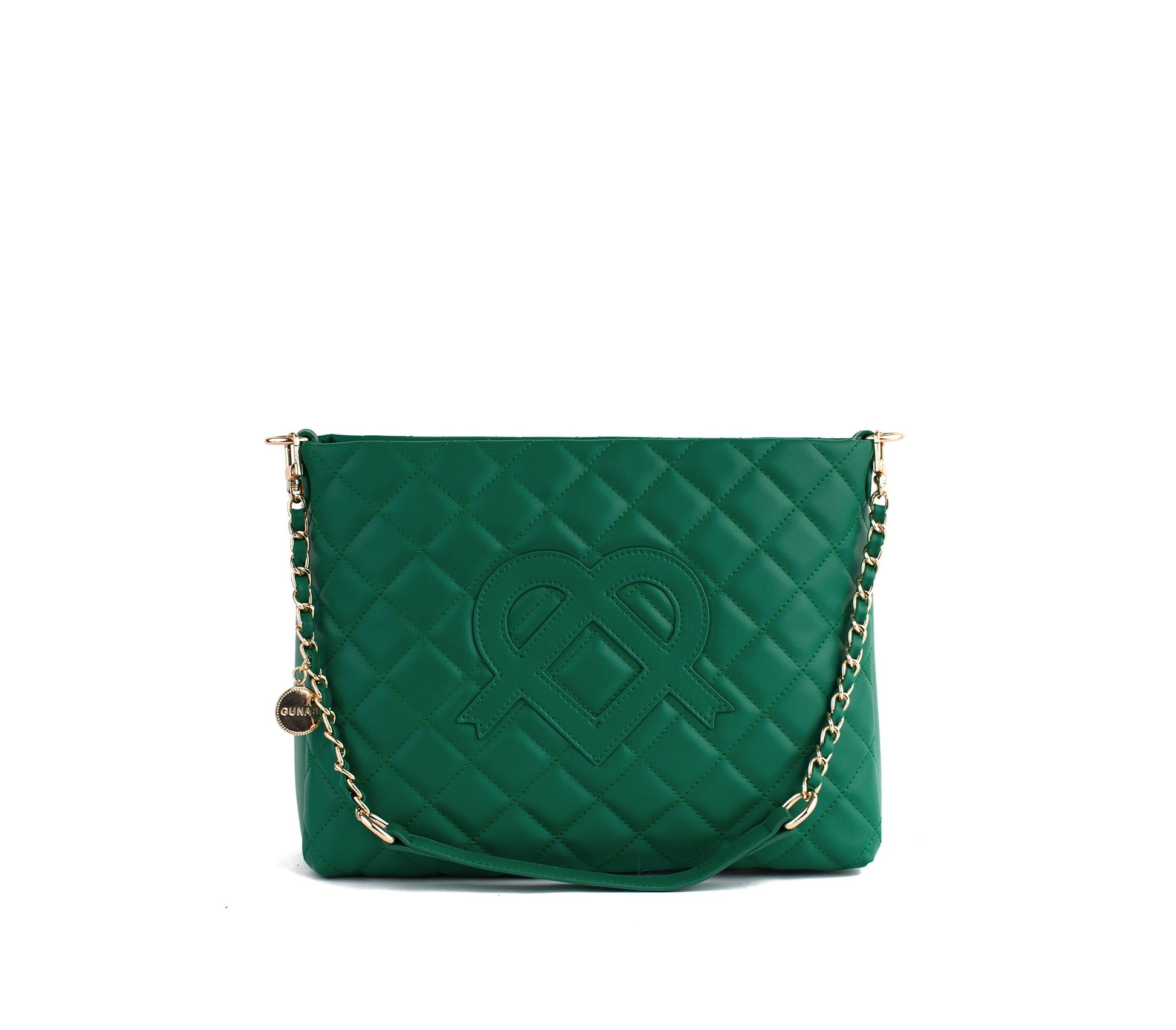 Koi - Green Quilted Vegan Leather Purse - lolaluxeshop