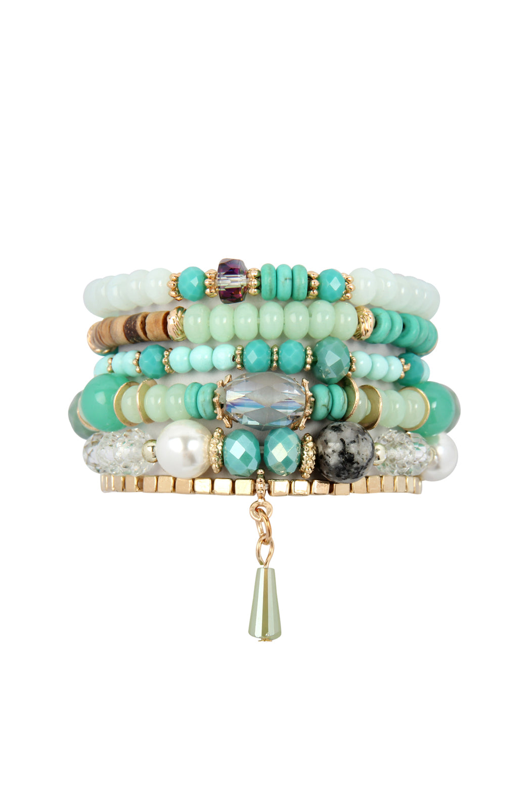 Hdb2200 - Stone Beads Stackable Bracelet - lolaluxeshop