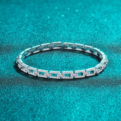 3.2 Carat Moissanite 925 Sterling Silver Bracelet - lolaluxeshop