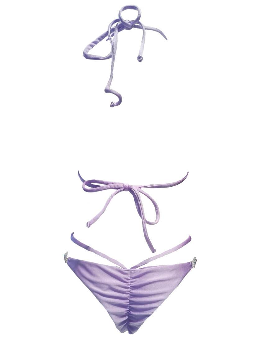 Shanel Triangle Top & Tango Bottom - Purple - LOLA LUXE