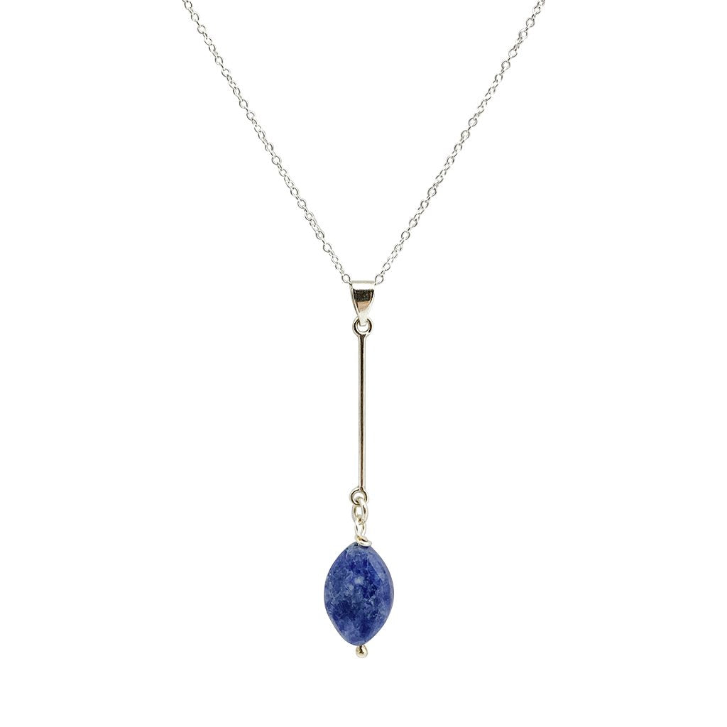 Sodalite Bar Necklace - LOLA LUXE