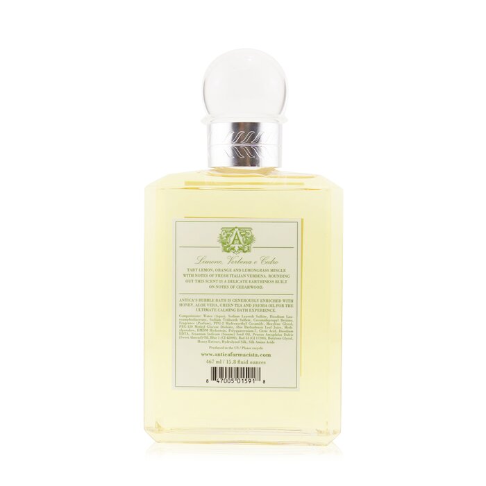 ANTICA FARMACISTA - Bubble Bath - Lemon, Verbena & Cedar - lolaluxeshop