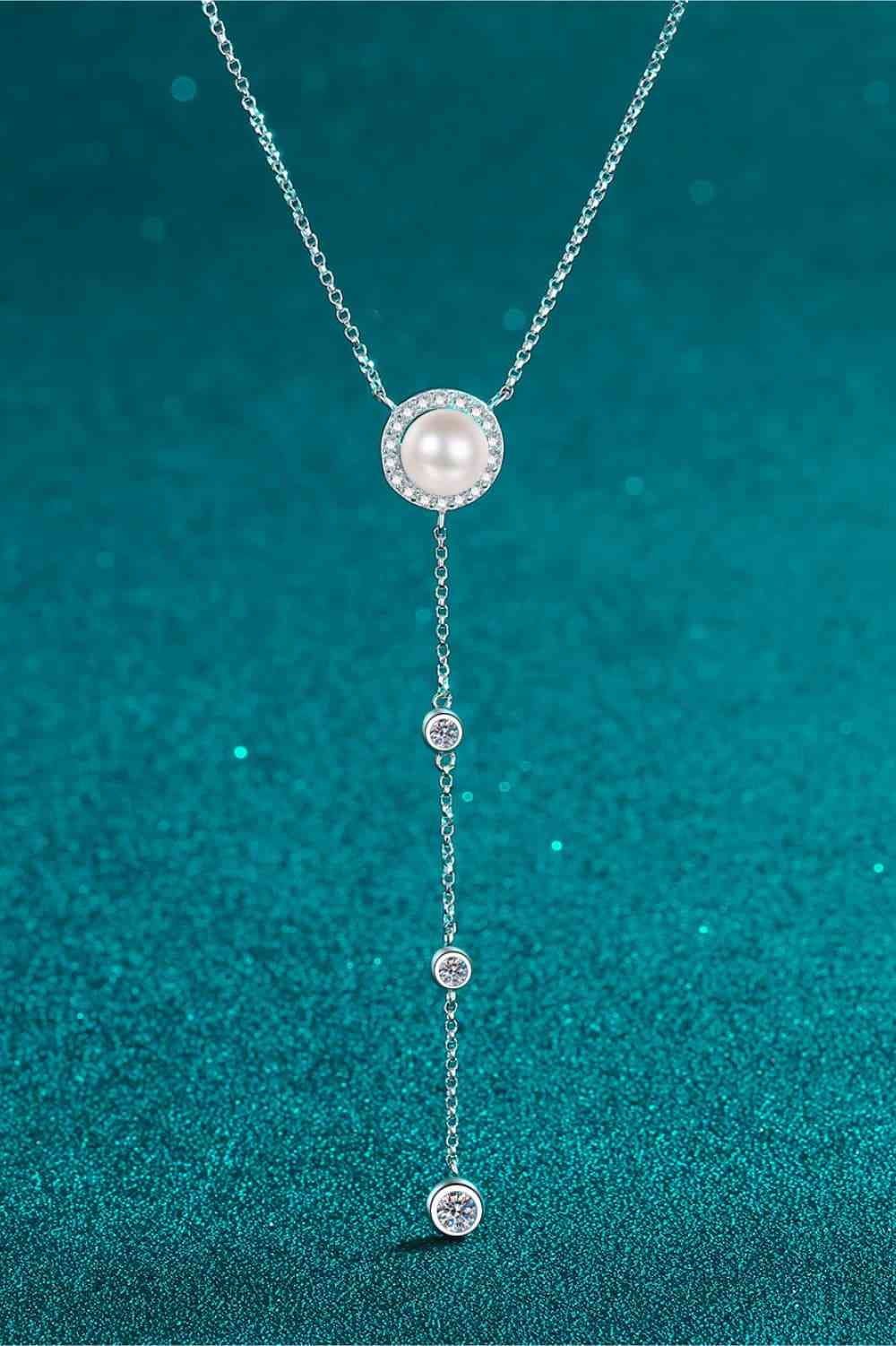 Moissanite Rhodium-Plated Necklace - lolaluxeshop