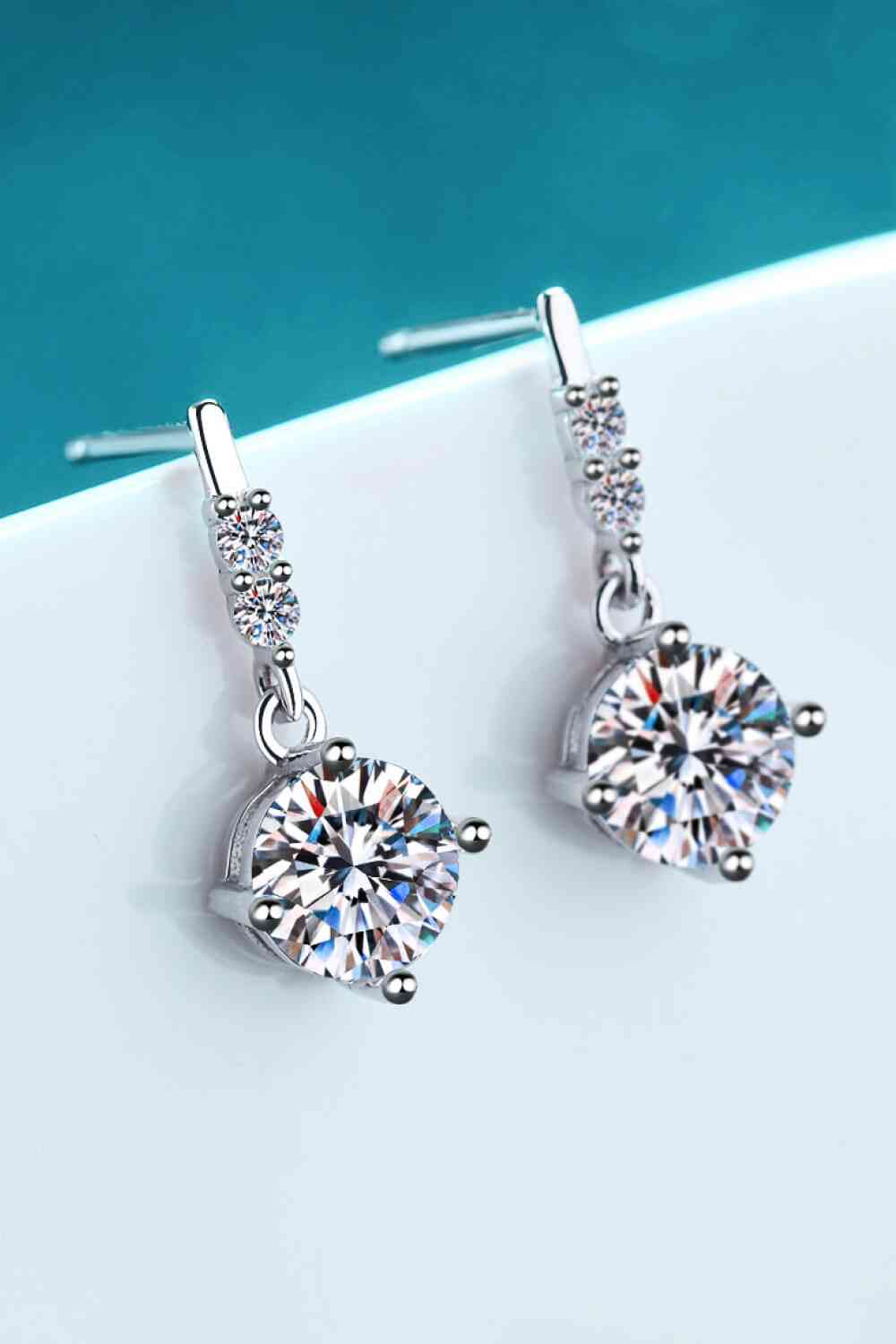 Moissanite Drop Earrings - lolaluxeshop