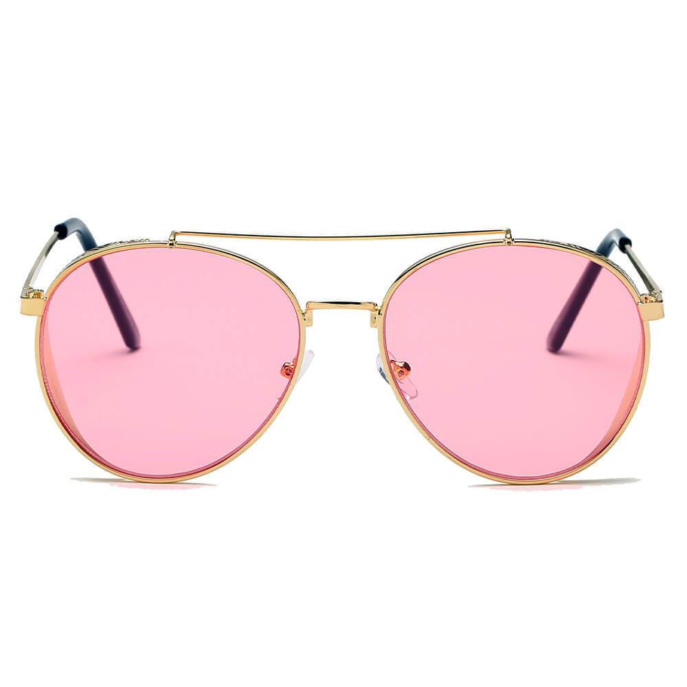 LAREDO | Modern Aviator Brow Bar Aviator Fashion Sunglasses - lolaluxeshop