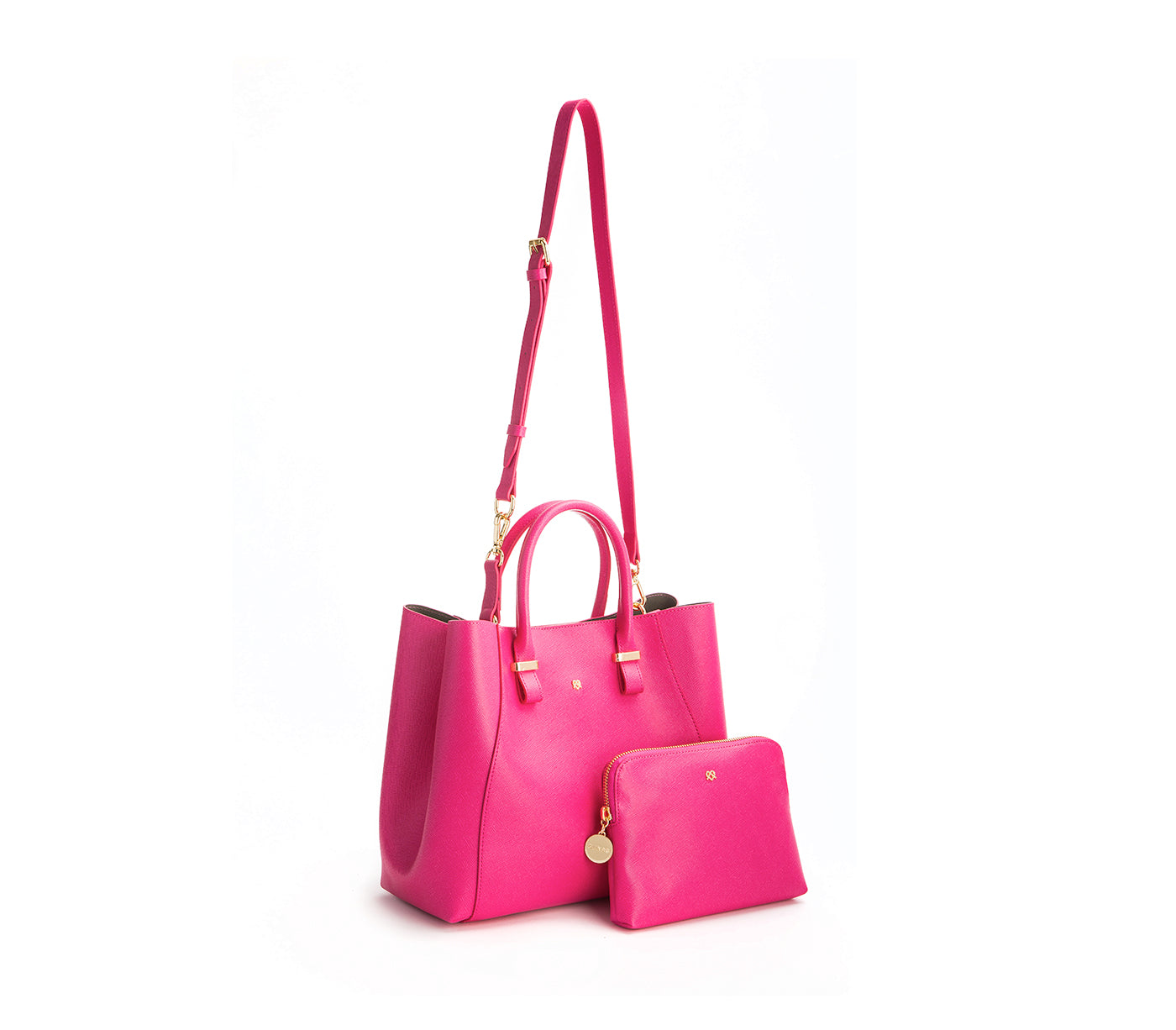 Jane - Hot Pink Vegan Leather Satchel - lolaluxeshop