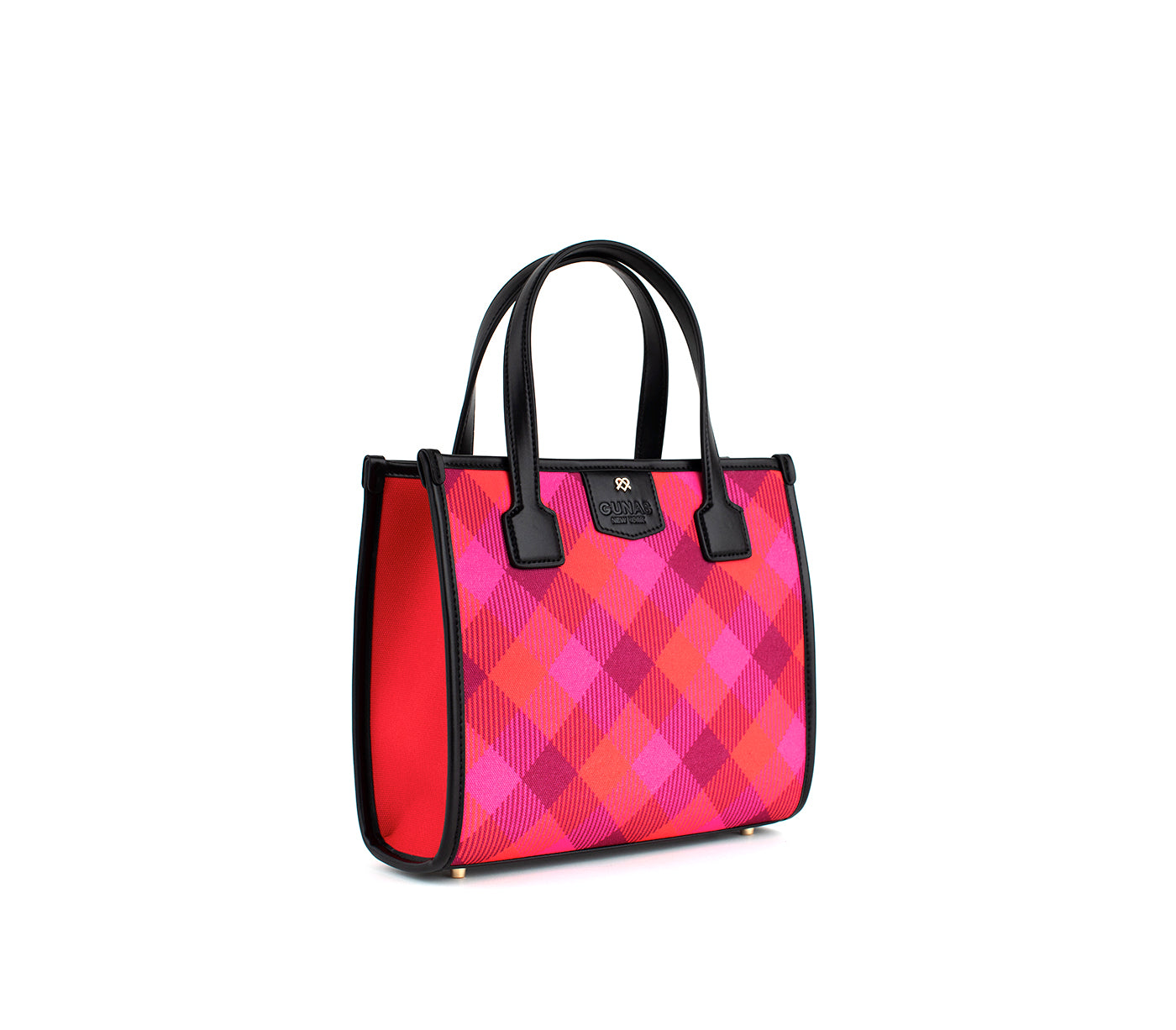 Oasis - Red Tartan Vegan Canvas Bag - lolaluxeshop