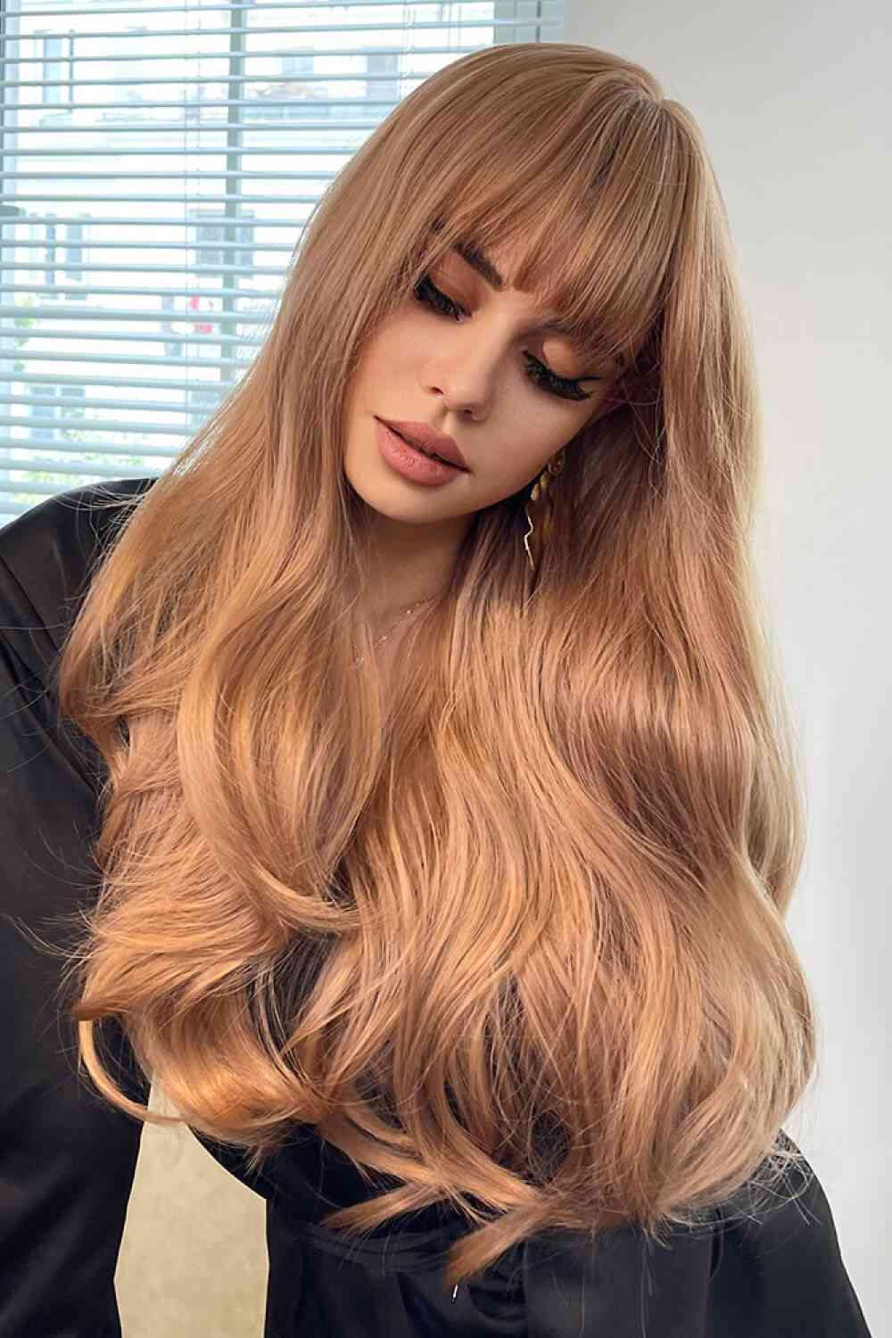 Full Machine Long Wave Synthetic Wigs 24'' - lolaluxeshop