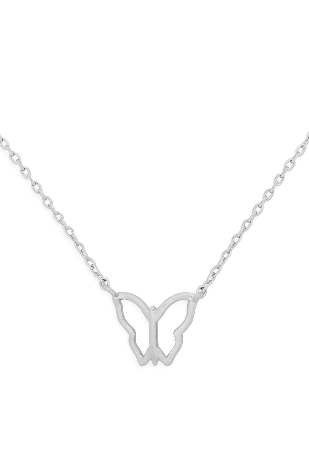 Hdnen357 - Open Butterfly Pendant Necklace - LOLA LUXE