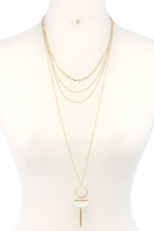 Metal Layered Necklace - lolaluxeshop