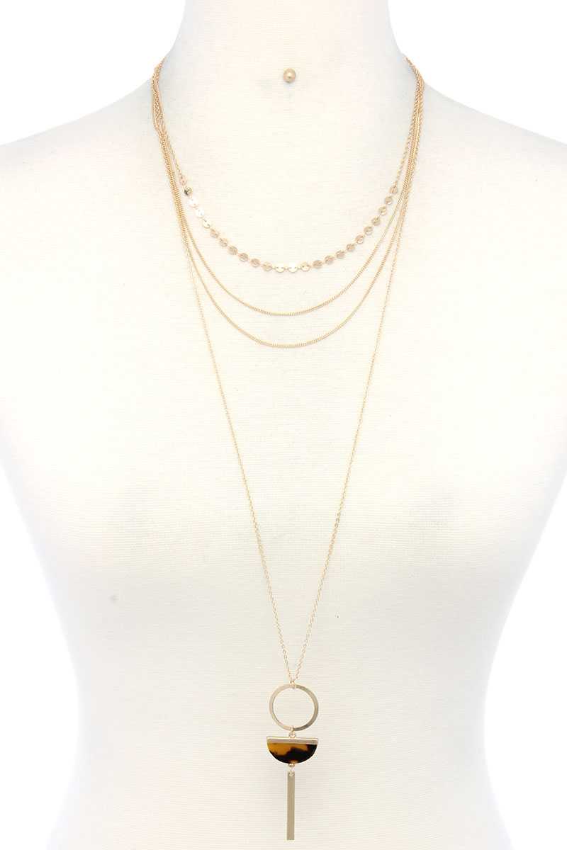 Metal Layered Necklace - lolaluxeshop