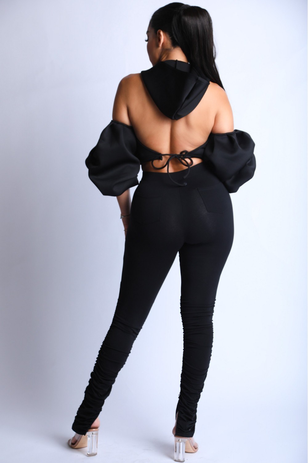 Puff Sleeve Hoodie Set - LOLA LUXE