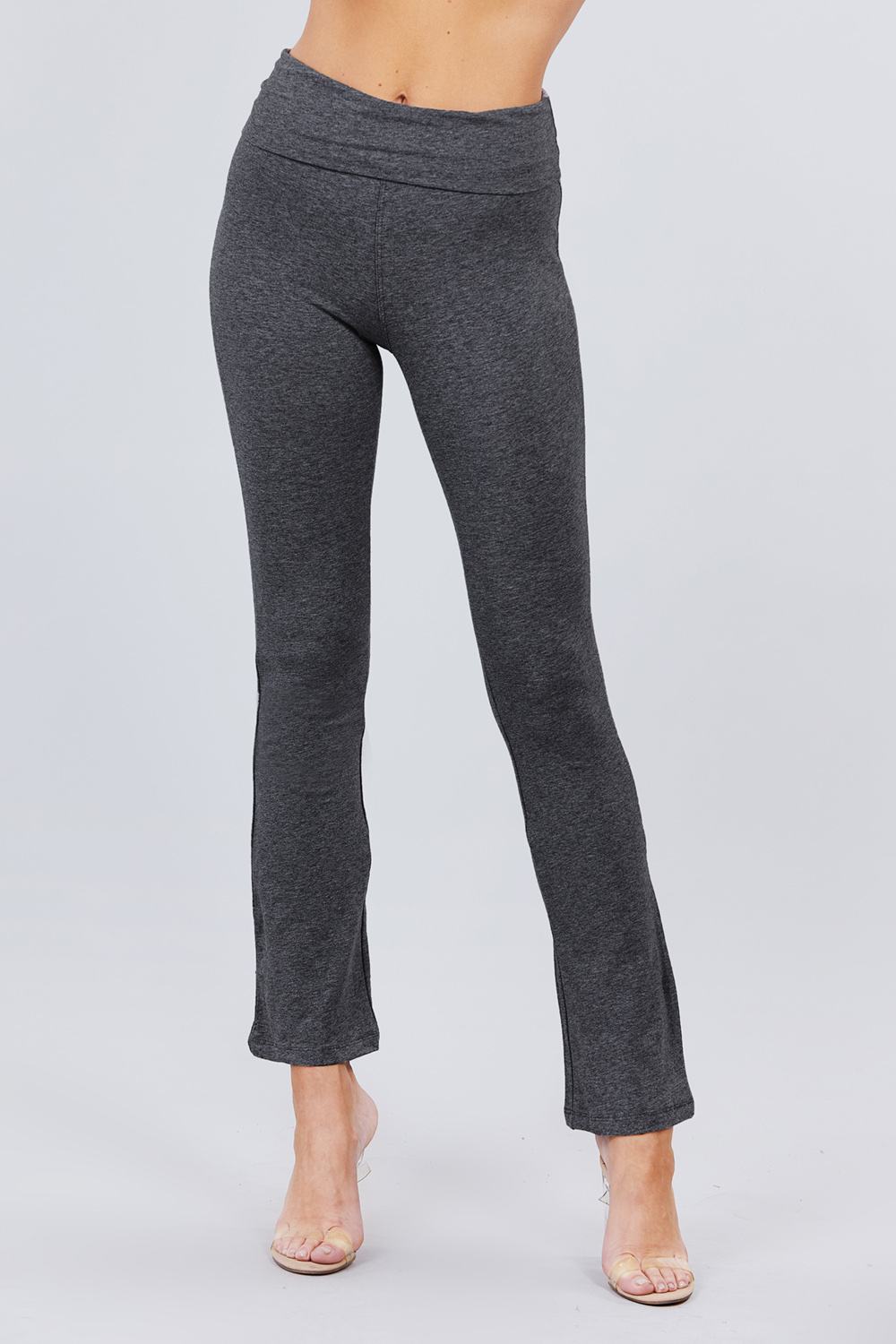 Banded Waist Yoga Pants - LOLA LUXE