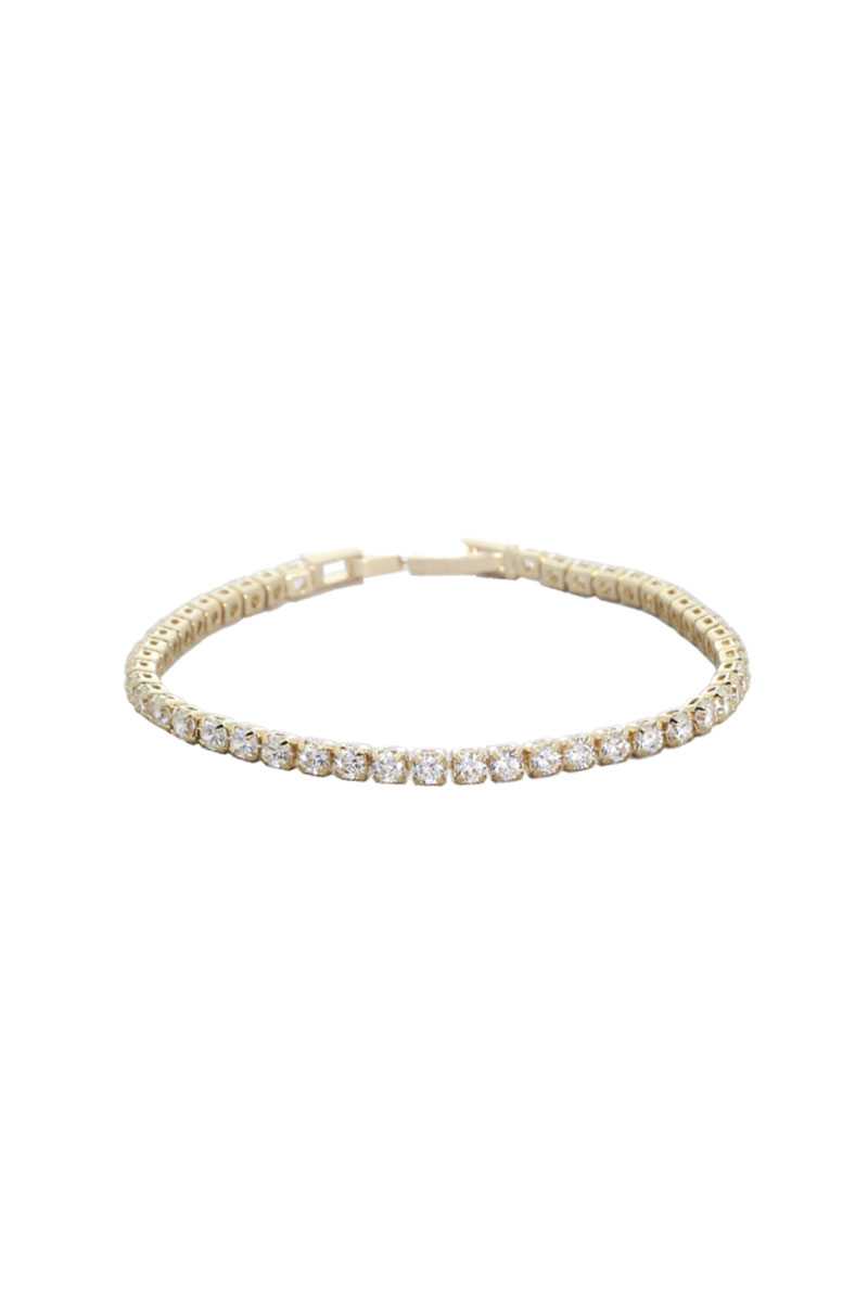 Stylish Cubic Zirconia Bangle Bracelet - LOLA LUXE