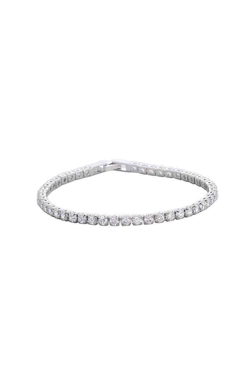 Stylish Cubic Zirconia Bangle Bracelet - LOLA LUXE