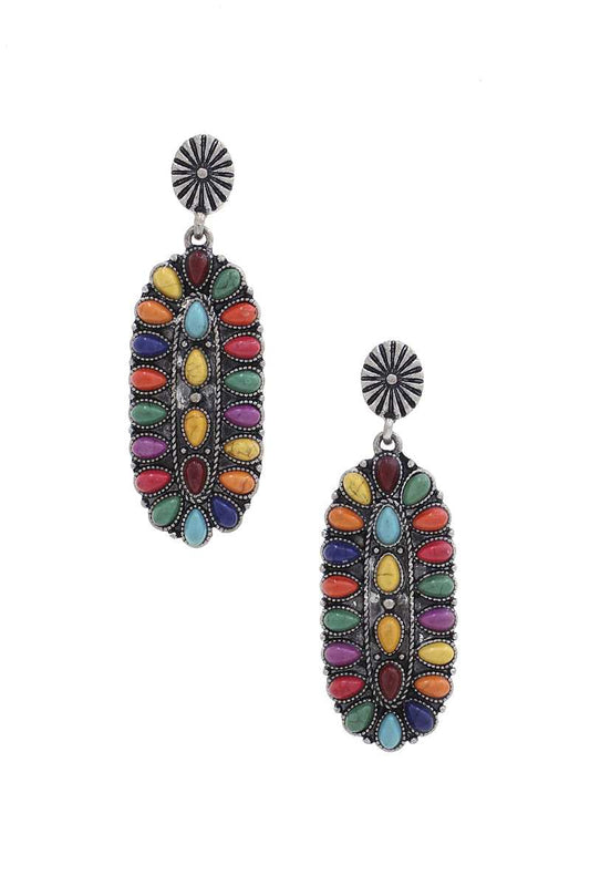 Western Style Oval Earring - LOLA LUXE