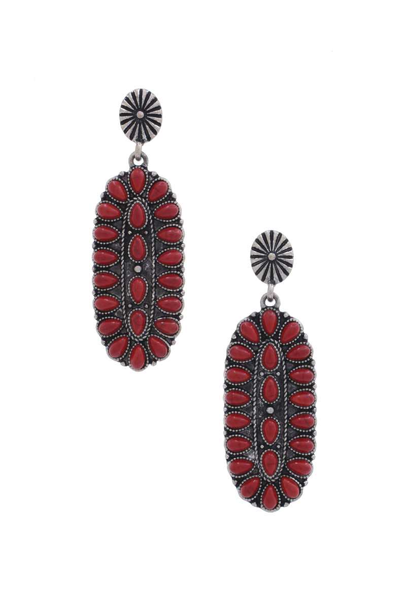 Western Style Oval Earring - LOLA LUXE