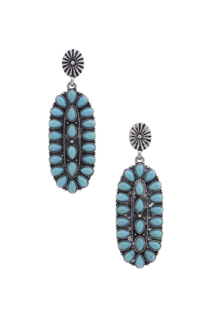 Western Style Oval Earring - LOLA LUXE