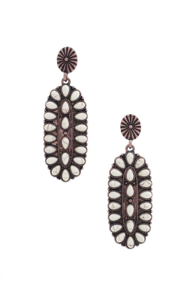 Western Style Oval Earring - LOLA LUXE