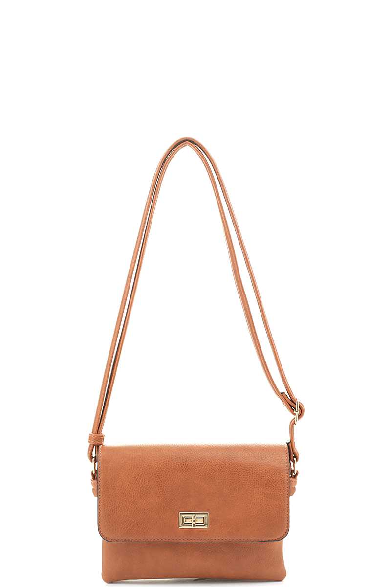 Smooth Colored Crossbody Bag - lolaluxeshop