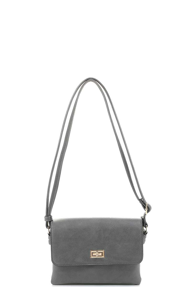 Smooth Colored Crossbody Bag - lolaluxeshop