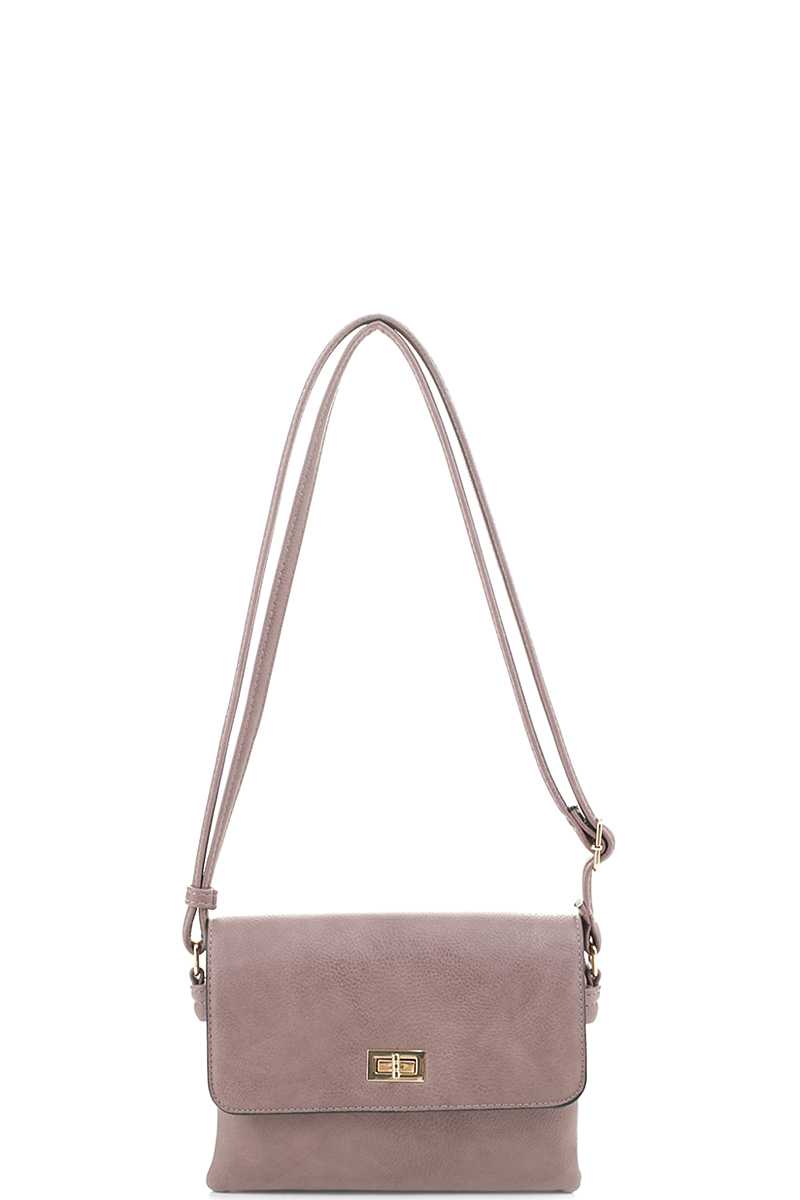 Smooth Colored Crossbody Bag - lolaluxeshop