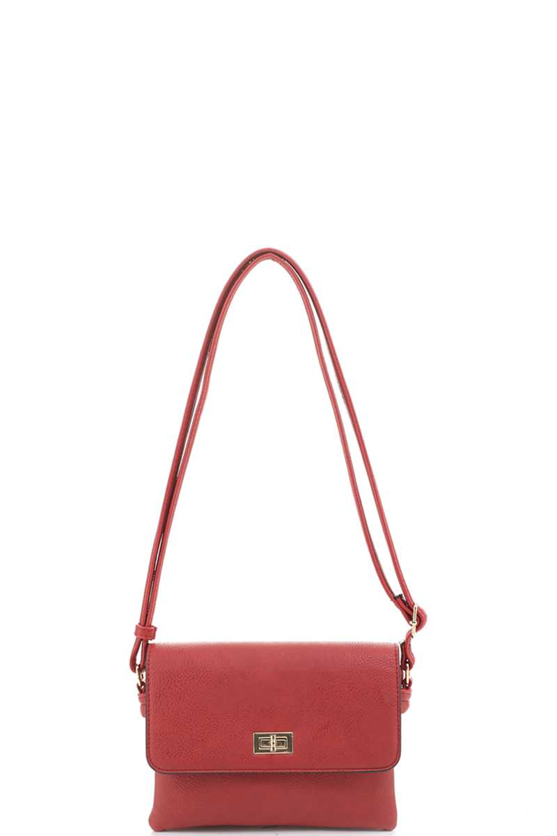 Smooth Colored Crossbody Bag - lolaluxeshop