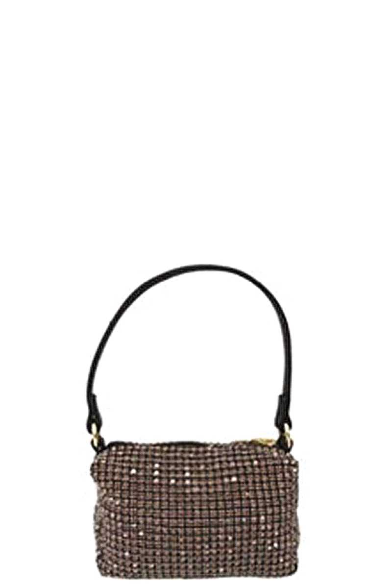 Fashion Chic Rhinestone Handle Clutch Bag - lolaluxeshop