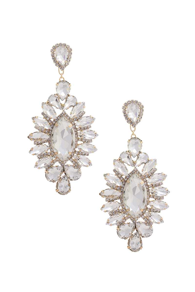 Marquise Rhinestone Dangle Earring - lolaluxeshop