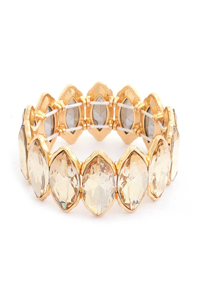 Fashion Oval Rhinestone Style Bracelet - lolaluxeshop