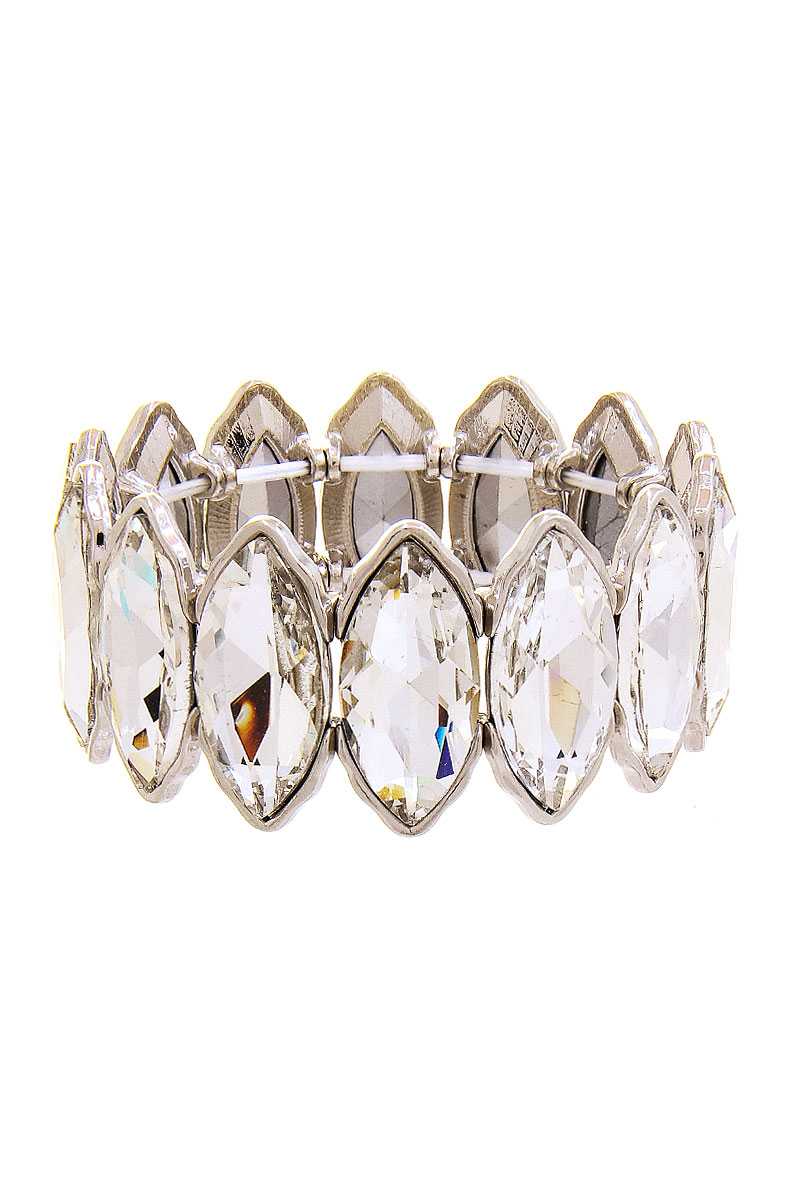 Fashion Oval Rhinestone Style Bracelet - lolaluxeshop