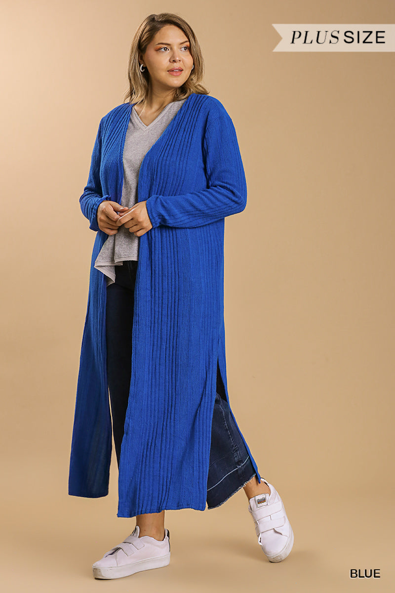 Open Front Long Body Cardigan - lolaluxeshop