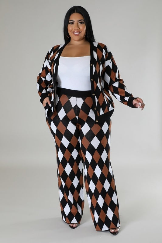 Long Sleeves Stretch Pant Set - lolaluxeshop