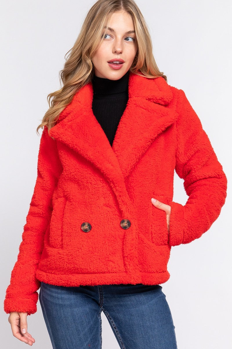 Faux Fur Sherpa Jacket - lolaluxeshop