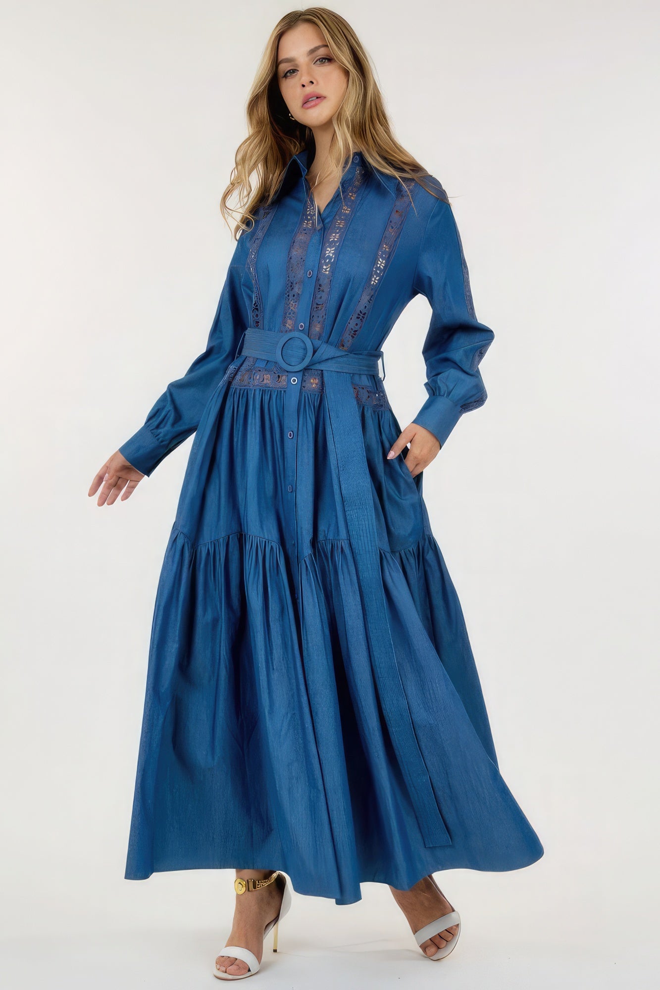 Long Sleeve Maxi Dress - lolaluxeshop