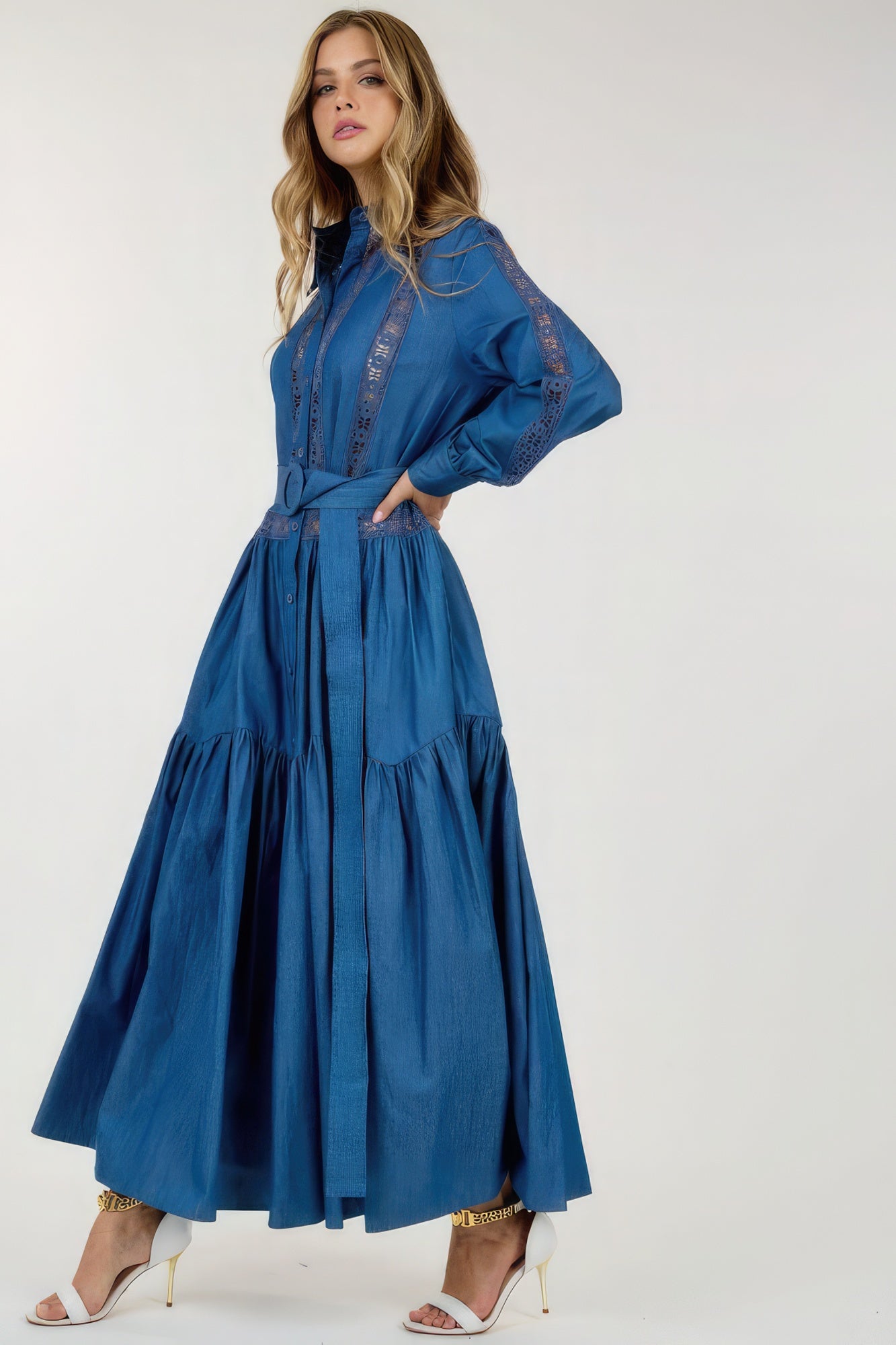 Long Sleeve Maxi Dress - lolaluxeshop