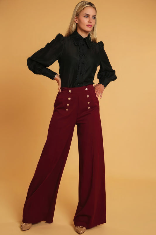 High Waisted Dressy Pants - lolaluxeshop