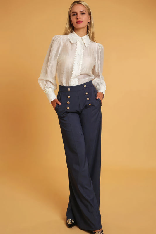 High Waisted Dressy Pants - lolaluxeshop