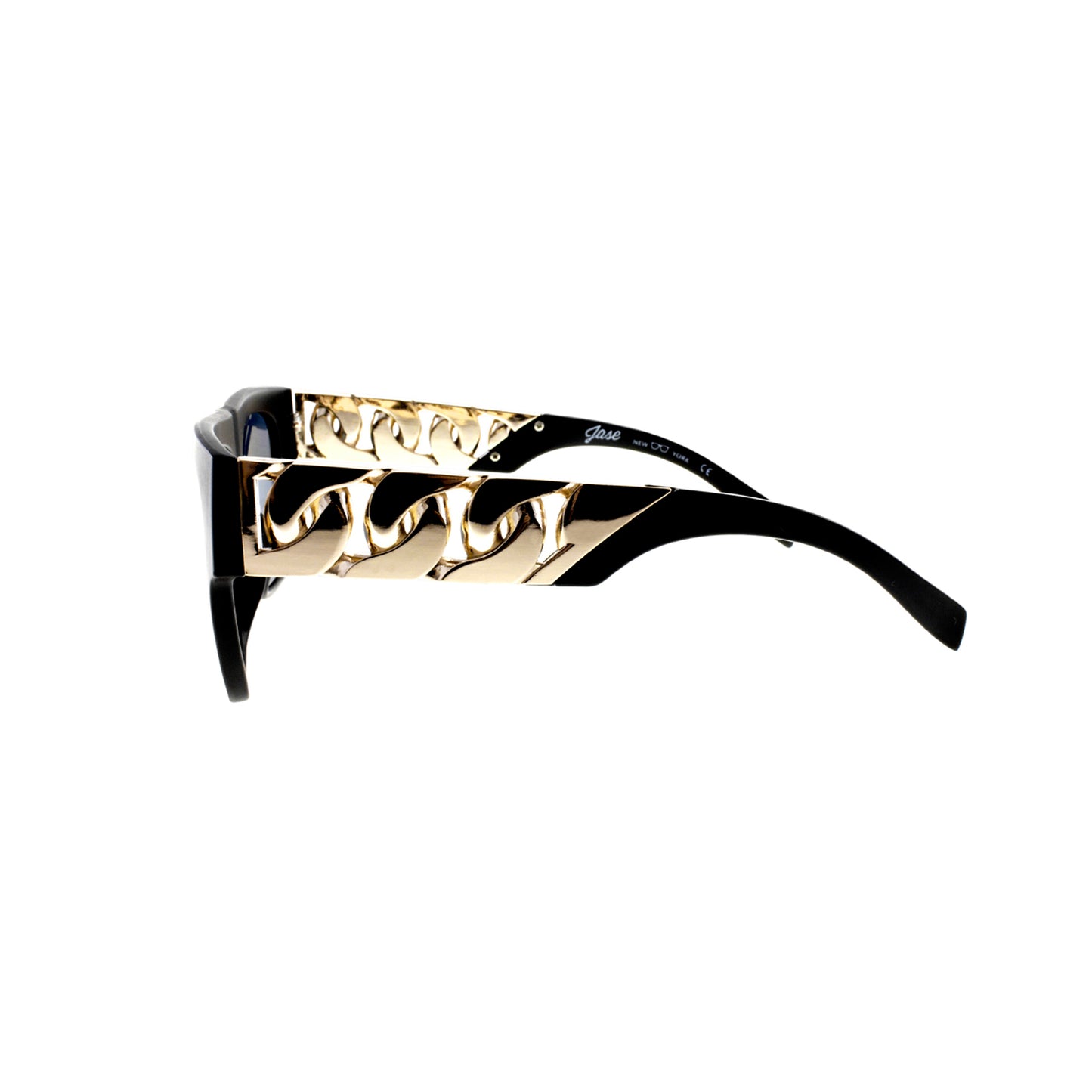 Jase New York Cache Sunglasses in Gloss Black - lolaluxeshop